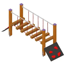 JV Möbel Wackelbalken Spielplatz mehrfarbig