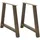 vidaXL Esstischbeine A-Form 2 Stk. 90x(72-73) cm Stahl
