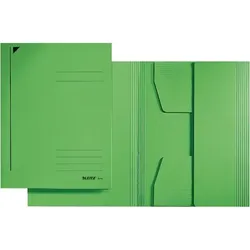 LEITZ Jurismappe A4, grün, 3 Klappen, Fassungsvermögen: 250 Blatt, Karton: 430g