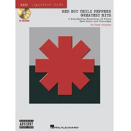 HAL LEONARD Red Hot Chili Pep Greatest Hits Sig Licks Bgtr Bk/Cd: Songbook, CD für Bass-Gitarre (Bass Signature Licks): A Step-by-step Breakdown of Flea's Bass Style And Technique