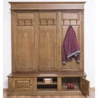 Casa Padrino Landhausstil Garderobe Braun 180 x 41 x
