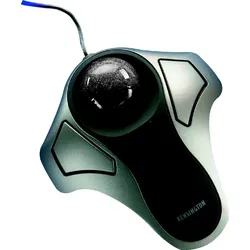 Kensington Computermaus Orbit mit Trackball schwarz/metallic Packung mit 4 Stück