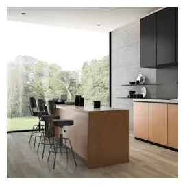 HJH Office Barhocker DISC HIGH Kunstleder, moderner Tresenhocker höhenverstellbar, Hocker drehbar, Schwarz,