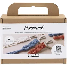 Creativ Company DIY Sets Macramé Mini Kreativ Set Macramé, Schlüsselringe, Kreativ Box