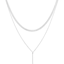 Elli PREMIUM Panzerkette Massiv Basic Layer Look 925er Silber Ketten   Damen 