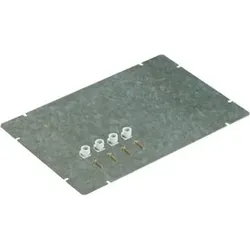 Montageplatte Verteiler ST lack Lochung 260x380mm