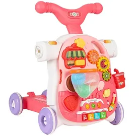 KIKKABOO Sweet Escape 4-in-1 Lauflernhilfe - Pink - One Size