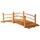 Outsunny Gartenbrücke 185 x 72 x 58 cm Orange