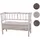 Mendler Sitzbank T207, Bank Truhenbank Staufach Kissen ~ weiß, shabby