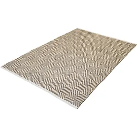 calo-deluxe Teppich CALO-DELUXE "Luba 333" Gr. 2, beige, B:80cm H:7mm L:150cm, Baumwolle, Teppiche, Teppich, reine Baumwolle, Wohnzimmer