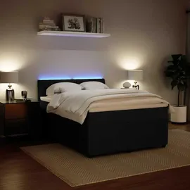 vidaXL Boxspringbett 140 x 200 cm Schwarz