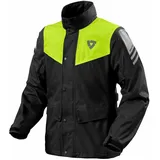 RevIt! Nitric 4 H2O Regenjacke Herren Schwarz/Neon-Gelb 2XL