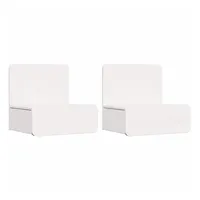 VidaXL Nachttisch 2 pcs Weiß 44 x 32,5 x