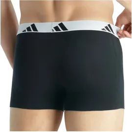 adidas Active Flex Cotton Trunk Schwarz/Weiß M 3er Pack