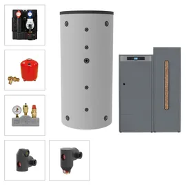 solarbayer� Pelletkesselset PLT-AC 45-2A 45 kW 1xSLS-1500 Speicher