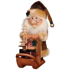 Christian Ulbricht Wichtel Weihnachtsmann mit Schlitten 28 cm schwarz