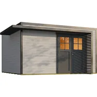Weka Design Gartenhaus Pure Garden Amberley mit Massivholz-Doppeltür -