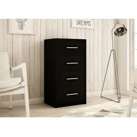 matkam Kommode Bodo 75 x 40 x 35 cm Schwarz