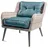 TexDeko Gartenpolster 55 x 55 x 12 cm blau 2-tlg.
