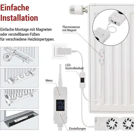 EMOS Heizung-Ventilator DUO 2 Stück Luftdurchfluss 36 m3/h