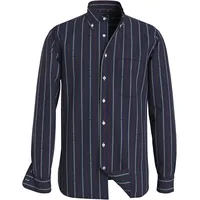 Tommy Hilfiger Langarmhemd » DOUBLE STP RF SHIRT«, Gr. XL N-Gr, Carbon navy / multi) , 60889656-XL N-Gr