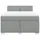 vidaXL Boxspringbett 140 x 200 cm Hellgrau