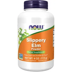 Now Foods Slippery Elm - Rot-Ulme-Extrakt Pulver (113 g)