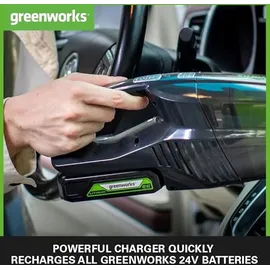 Greenworks 24V Akku Ladegerät Universal für 2Ah Lithium-Ionen Akku