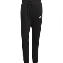 Adidas Essentials French Terry Tapered Cuff 3-Streifen Hose Black / White S