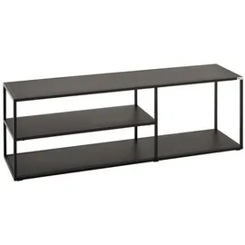 CARRYHOME Tv-Element, Schwarz, Metall, 1 Fächer, 140x45x35 cm, Wohnzimmer, TV Möbel, TV-Elemente