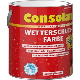 Consolan Wetterschutz-Farbe 2,5 l anthrazitgrau seidenglänzend