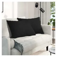 vidaXL Sofakissen 70 x 50 cm Schwarz
