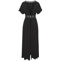 LASCANA Strandkleid Schwarz 46