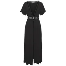 LASCANA Strandkleid Schwarz 46