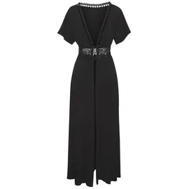 LASCANA Strandkleid Schwarz 46