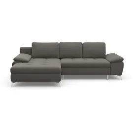 sit&more Ecksofa SIT & MORE "Latigo L-Form", grau (hellgrau), B:270cm T:163cm, Sofas, Ecksofa, mit Recamiere, wahlweise mit Bettfunktion und Bettkasten