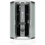 AcquaVapore Dampfdusche Duschkabine Sauna Dusche D58-53m3-ec 90x90 cm Mit 2k Scheiben Versiegelung