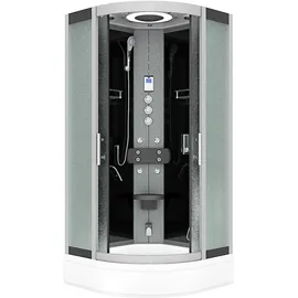 AcquaVapore Dampfdusche Duschkabine Sauna Dusche D58-53m3-ec 90x90 cm Mit 2k Scheiben Versiegelung