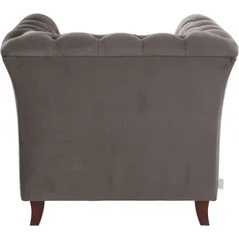 Home Affaire Chesterfield-Sessel Reims Polyester 98 x 76 x 88 cm Braun