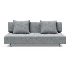 Innovation Living Schlafsofa Polyester 2-Sitzer Grau