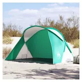 furnicato Strandmuschel Strandzelt Pop-Up 225/190 x 158 x 115 cm Meergrün, Leichter Sonnenpavillon mit PU-Beschichtung und inkl. Tragetasche grün 158 cm x 225 cm x 115 cm