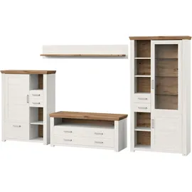 Set One by Musterring Wohnwand »York« 4 Stk. tlg., weiß