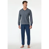 SCHIESSER Pyjama Comfort Essentials in Blau | Gr.: 52