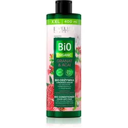 Eveline Cosmetics Bio Organic Granat & Acai regenerierender Conditioner für gefärbtes Haar oder Strähnen 400 ml