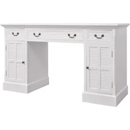 vidaXL Schreibtisch Sekretär Weiß 140 x 48 x 80 cm