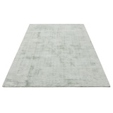my home Teppich »Shirley«, rechteckig, Handweb Teppich, aus weicher Viskose, handgewebt, Wohnzimmer, 58313018-3 türkis 12 mm