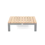 Natur24 Equila Gartentisch 85 x 85 x 28 cm Anthrazit/Teak