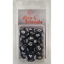 Dice4friends 70788 - Würfelset D12: Pearl Black (12)