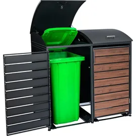 Zelsius Mülltonnenbox 120-240 Liter 2er grau