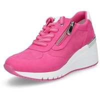 Marco Tozzi Damen Wedge Sneaker mit Reißverschluss Vegan, Rosa (Pink Comb), 40 EU - 40 EU